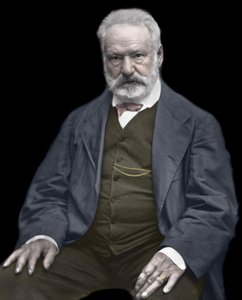 Retrato de Victor Hugo (1802-1885), escritor e poeta francês, Colorização numa fotografia de Etienne Carjat (1828-1906) - Victor Hugo (1802-1885). Escritor e poeta inglês. ca. 1870. Fotografia colorida. de Etienne Carjat