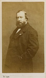 Retrato do artista Constant Troyon 1810-1865, início da década de 1860. de Etienne Carjat