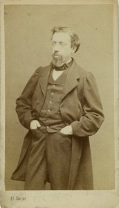 Retrato do compositor François-Auguste Gevaert 1828-1908, c. 1870. de Etienne Carjat