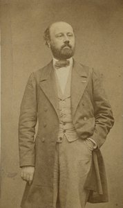 Retrato do compositor François Bazin 1816-1878, ca. 1760. de Etienne Carjat