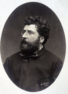 Retrato do compositor Georges Bizet. de Etienne Carjat