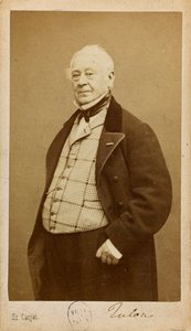 Retrato do compositor e flautista Jean-Louis Tulou 1786-1865, ca. 1860. de Etienne Carjat