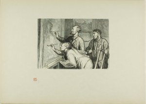 A Exposição de Pinturas de 1868: Dando-lhe o último toque de Etienne Carjat