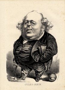 Folha voadora - Ilustração de Etienne Carjat (1826-1906): Janin Jules (1804-1874) de Etienne Carjat