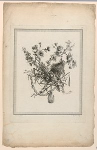 Troféu com Implementos de Colheita, Placa 6 de "Suíte de Diferentes Atributos, Troféus e Grupos de Flores", Suíte II de Etienne Claude Voysard