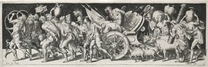 Combates e triunfos, provavelmente da década de 1560. de Etienne Delaune