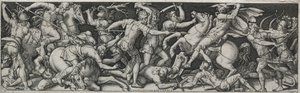 Combates e triunfos, provavelmente da década de 1560. de Etienne Delaune