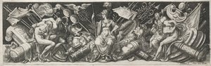 Combates e triunfos, provavelmente da década de 1560. de Etienne Delaune