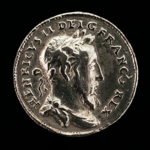 Henrique II, 1519-1559, rei de França 1547 [anverso] de Etienne Delaune