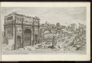 Arco de Constantino em Roma Edifícios antigos (título da série) I vestigi dell