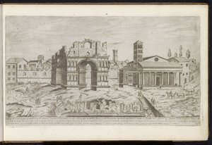Arco de Janus em Roma Edifícios antigos (título da série) I vestigi dell
