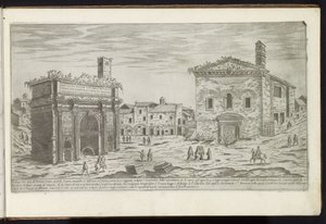 Arco de Septímio Severo em Roma Edifícios antigos (título da série) I vestigi dell