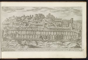 Monte Palatino e o Circus Maximus em Roma Edifícios antigos (título da série) I vestigi dell