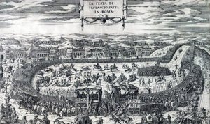 Dupérac Festa de Testaccio 1554 de Etienne Duperac