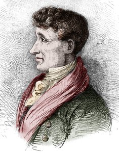 Retrato de Joseph Joubert (1754-1824), escritor francês. Gravura de Bocour em "Le Magasin pitoresco" (Le Magasin pitoresco)