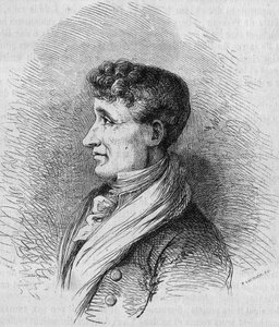 Retrato de Joseph Joubert (1754-1824), escritor francês. Gravura de Bocour em "Le Magasin pitoresco" (Le Magasin pitoresco)