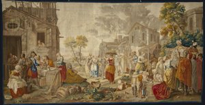 O mercado ao ar livre, de Festivais da vila, 1775-89