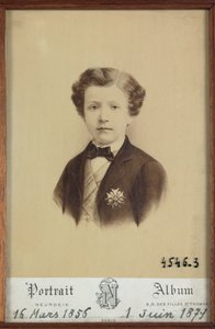 Retrato do Príncipe Imperial de Etienne & Neurdein Louis Antonin (1846 p. 1915) Neurdein