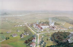 A reconquista do Chateau de Mondement pelo exército francês em 9 de setembro de 1914, durante a primeira batalha do Marne, 1915