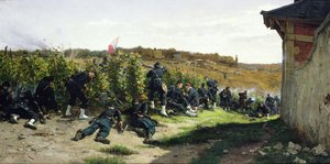 Os Tirailleurs do Sena na Batalha de Rueil-Malmaison, 21 de outubro de 1870, 1875