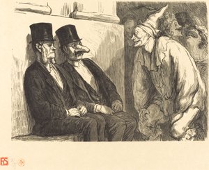 Opera Ball: Você está se divertindo demais! de Etienne after Honoré Daumier