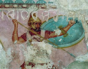 Civilização etrusca, Pintura de sarcófago da Amazónia, da Tarquinia de Etruscan
