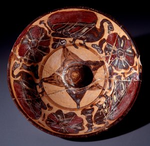 Civilização etrusca: phiale mesomphalos de Etruscan