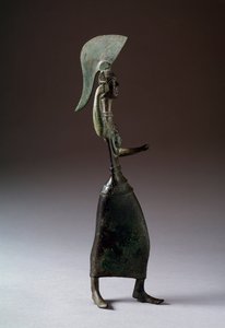 A deusa etrusca Menerva (Menrva) - Escultura de bronze, 440-420 a.C. de Etruscan