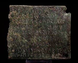 Tábua de bronze de Monte Acuto, Formello - século III-2 a.C. de Etruscan Etruscan
