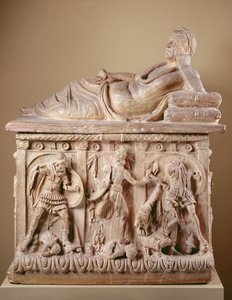 Urna Cinerária, século II a.C. (terracota com policromia)