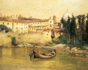 Itália, Roma, antigo Hospital Santo Spirito em Sassia (Saxia), de Ettore Roesler Franz