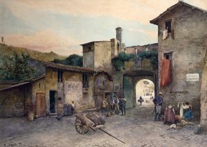 Port Cavalaria (Porta Cavalleggeri) em Roma da série Roma sparita (Roma Desaparecida)