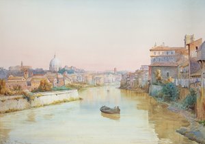 Vista do Tevere da Ponte Sisto