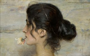 Com a rosa entre os lábios Com a rosa entre os lábios, 1895.