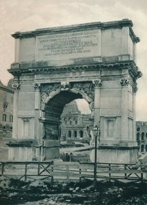 Arco de Tito, Roma, Itália, 1927 de Eugen Poppel