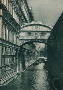 Ponte dos Suspiros, Veneza, Itália, 1927 de Eugen Poppel