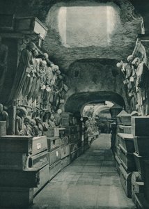 Catacumbas dos Capuchinhos, Palermo, Sicília, Itália, 1927