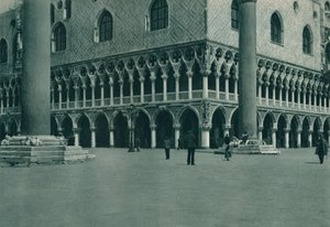 Canto do Palácio dos Doges na Piazzetta di San Marco, Veneza, Itália, 1927