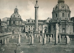 Fórum de Trajano, Roma, Itália, 1927
