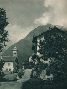 Caminho para o Castelo de Tirol, Merano, Tirol do Sul, Itália, 1927 de Eugen Poppel