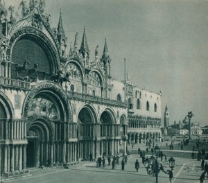 Basílica de São Marcos, Veneza, Itália, 1927 de Eugen Poppel