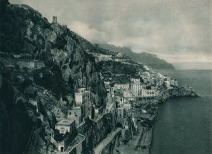 Vista de Amalfi, Itália, 1927 de Eugen Poppel