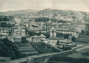 Vista de Gênova, Itália, 1927 de Eugen Poppel