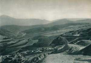 Vista das minas de enxofre, Agrigento, Sicília, Itália, 1927