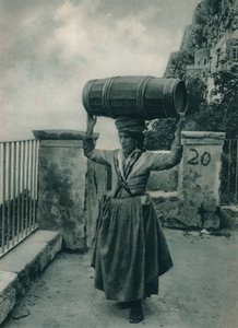 Portador de água, Capri, Itália, 1927
