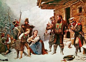 Captura de Andreas Hofer em 19 de janeiro de Eugen von (after) Blaas