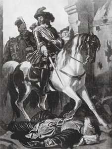 Ofen (Buda) tomada aos turcos de Eugen von (after) Blaas
