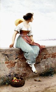 Um momento pensativo, 1896