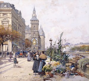 O Quai aux Fleurs e Hotel de Eugene Galien-Laloue