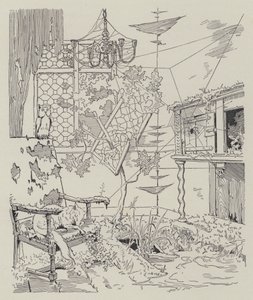 Cena de La Dame de Gai-Fredon, de Quatrelles (Ernest L